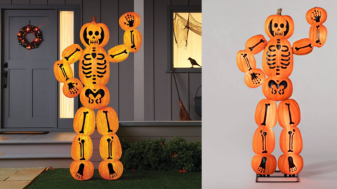 Target is Selling A 6 Foot Tall Pumpkin Skeleton Man And I Need It