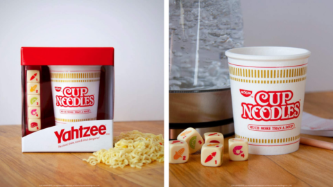 You Can Get A Yahtzee Game That Looks Exactly Like A Cup of Ramen Noodles