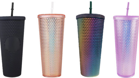 Amazon Is Selling Studded Tumblers That Are A Perfect Dupe For The Coveted Starbucks Tumbler