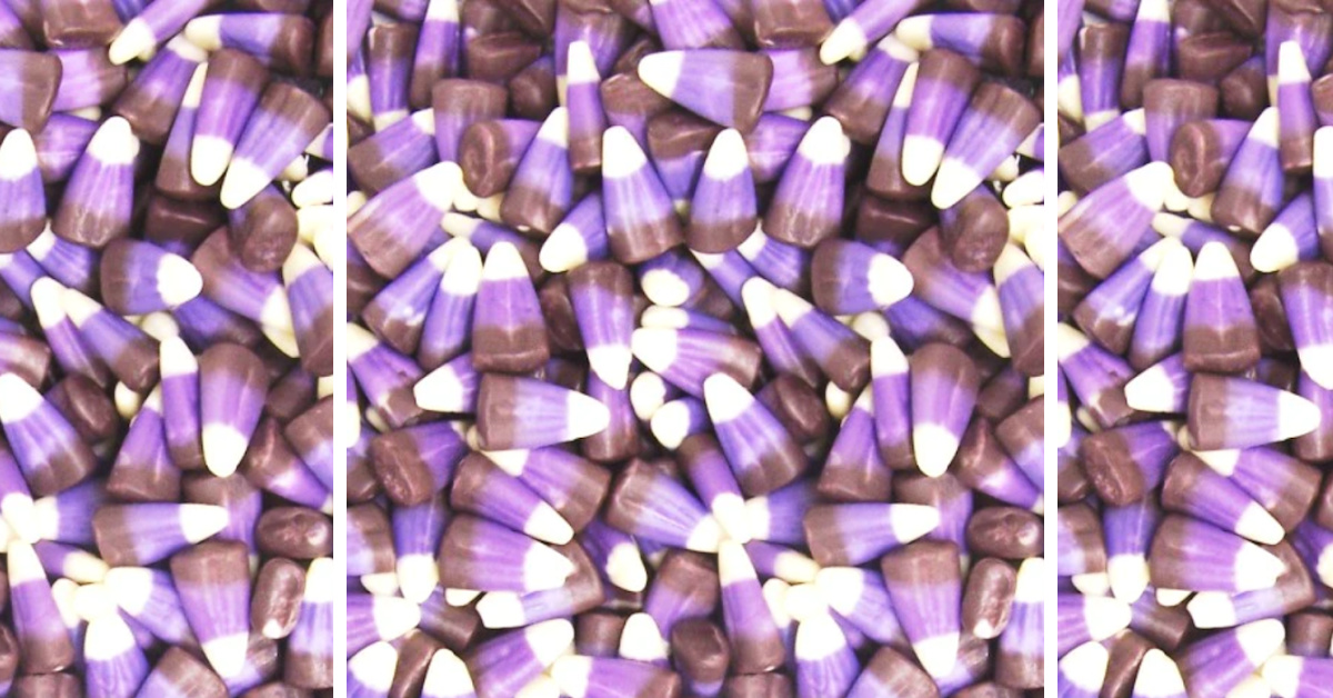 This New Blackberry Cobbler Candy Corn Is Going To Be Your Go-To Candy For Halloween