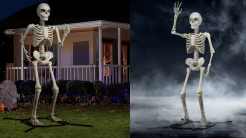 Walmart Is Selling A Giant 10-Foot Skeleton You Can Put in Your Yard for Halloween