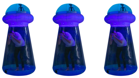 You Can Crawl Inside Of This Giant UFO Inflatable and Pretend to Abducted by Aliens For Halloween