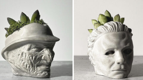 These Horror Concrete Succulent Planters Will Keep You In The Halloween Spirit All Year Long