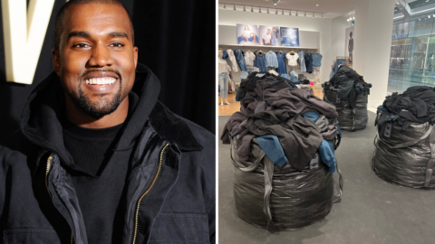 Kayne West Sells His Gap Clothing Out of Trash Bags and People Have Thoughts