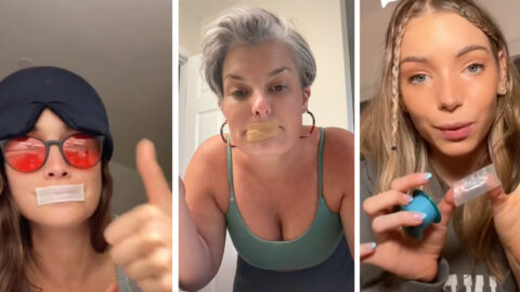 ‘MouthTaping’ Is The Hot New TikTok Trend To Help You Sleep Better and Doctors Are Begging You Not to Do It
