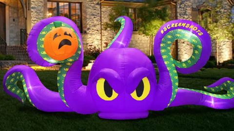 This Giant Inflatable Octopus Is Just What Your Yard Needs This Halloween Season