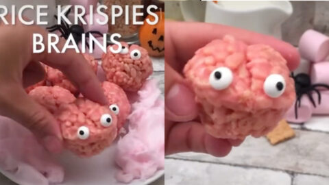 People Are Making Rice Krispies Brain Treats That Are Creepy Cool for Halloween