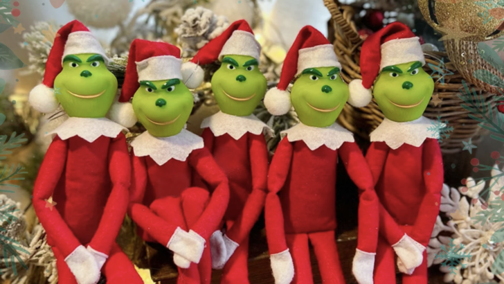 Move Over Elf on The Self, Grinch on A Bench Is The New Holiday Shenanigans