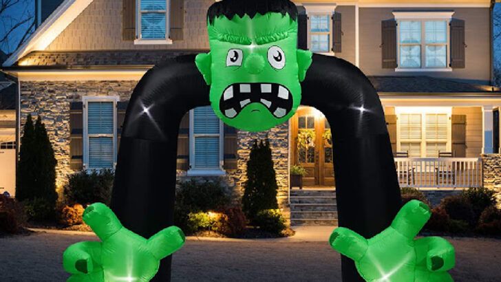 This 9-Foot-Tall Frankenstein Archway Is Just What Your Yard Needs This Halloween