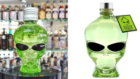 Outer Space Vodka Exists and It’s Shaped Like an Alien’s Head
