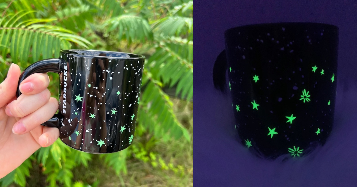 Starbucks’ New Glow-in-the-Dark Mug Shows a Neon Green Starry Night