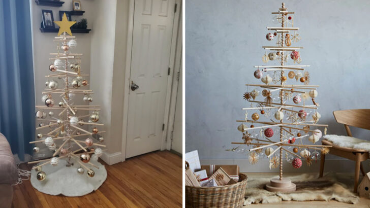 You Can Get This Beaded Wood Christmas Tree And It Just Might Be The Last Christmas Tree You’ll Ever Need To Buy