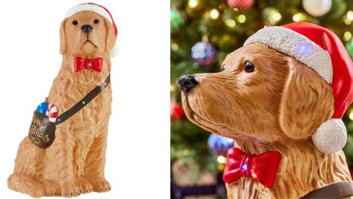 Here’s Where to Find the Viral Christmas Golden Retriever Everyone Wants This Holiday Season