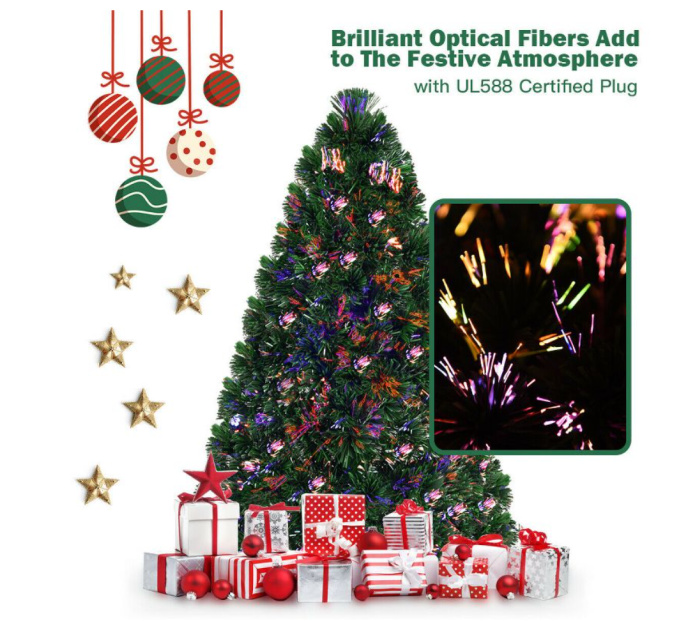 Target Is Having A Massive Sale on This Pre-Lit Fiber Optic Christmas Tree