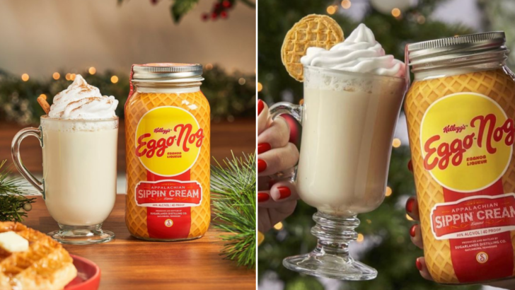 Kellogg’s Just Released Boozy Eggnog That Tastes Like a Fluffy Stack of Eggo Waffles