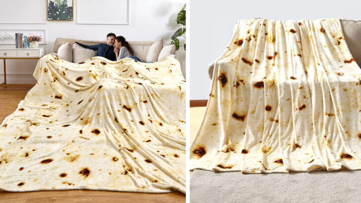 You Can Get a Giant 10-Foot Tortilla Blanket That’ll Turn You Into A Giant Snack