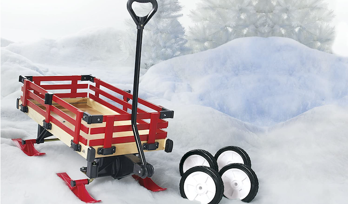You Can Get A Wagon That Turns Into A Sled For The Best Winter Fun Ever