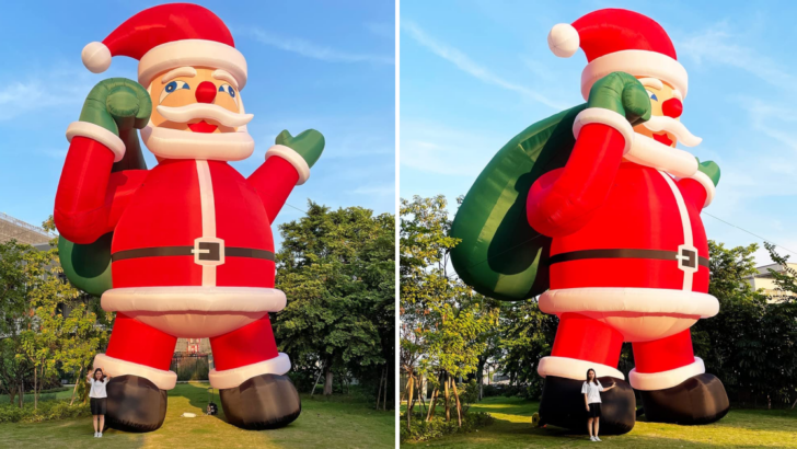 You Can Get a 40 Foot Inflatable Santa Claus You Can Put in Your Yard for The Holidays