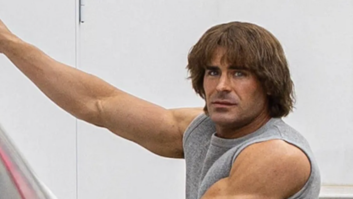 See The First Look at Zac Efron Bulked Up to Play A Pro Wrestler on Screen