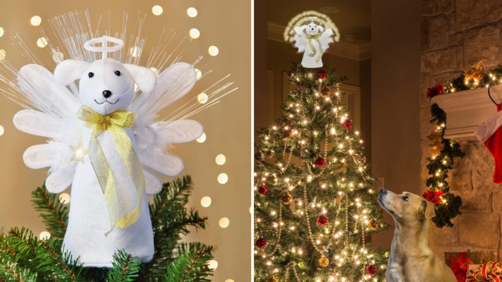 People Are Decorating Their Christmas Trees With An Angel Dog Tree Topper. Here’s Why.