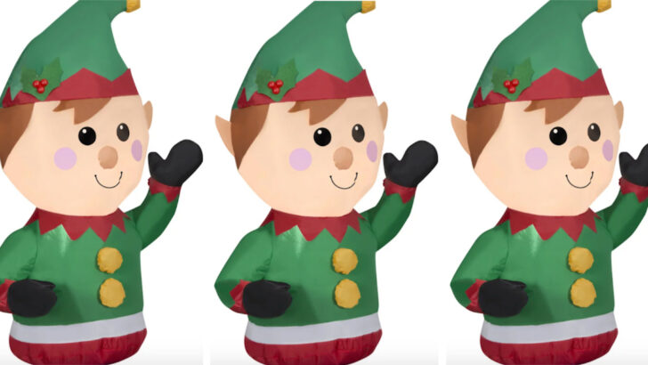 This Inflatable Elf Straps Into Your Passenger Seat For The Ultimate Christmas Car Ride