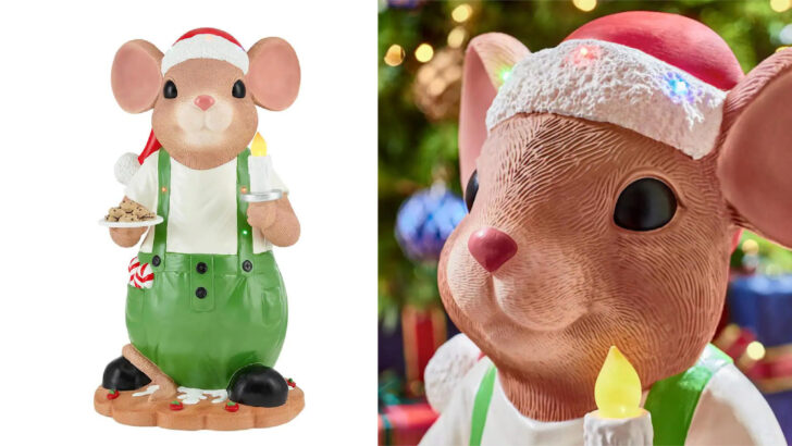Home Depot Is Selling A Christmas Mouse For Your House And It’s So Cute