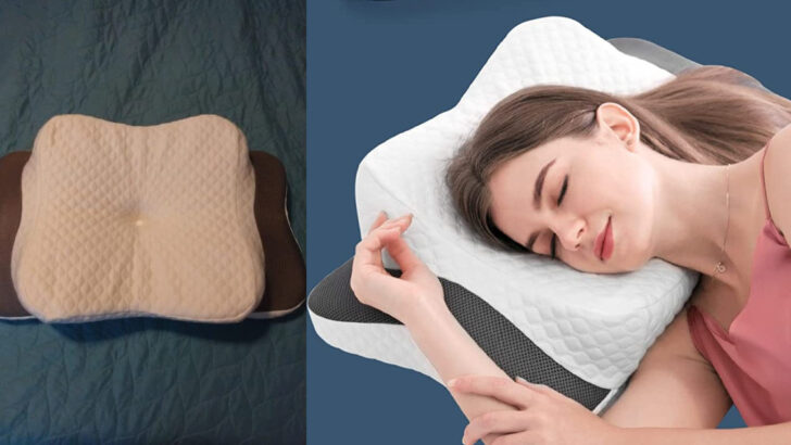 This Contour Pillow Can Help Relieve Neck Pain and Help Keep You From Snoring As You Sleep