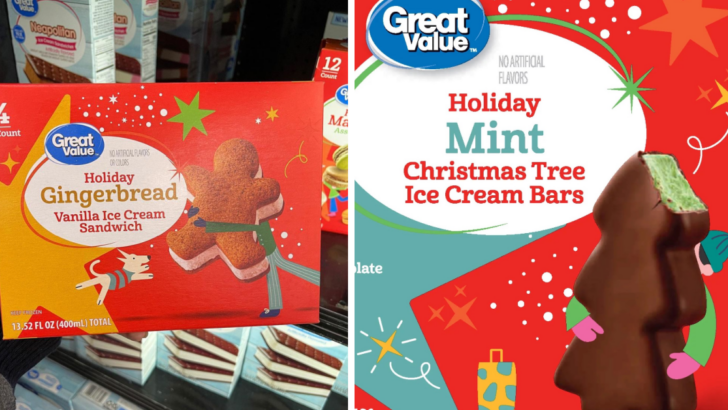 Walmart is Selling Gingerbread and Christmas Tree Ice Cream Sandwiches Just in Time for the Holidays