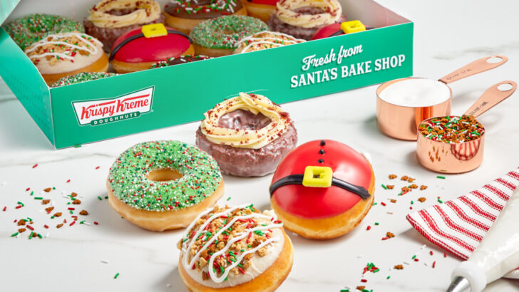 Krispy Kreme Releases Christmas Donuts That Include Gingerbread and Red Velvet