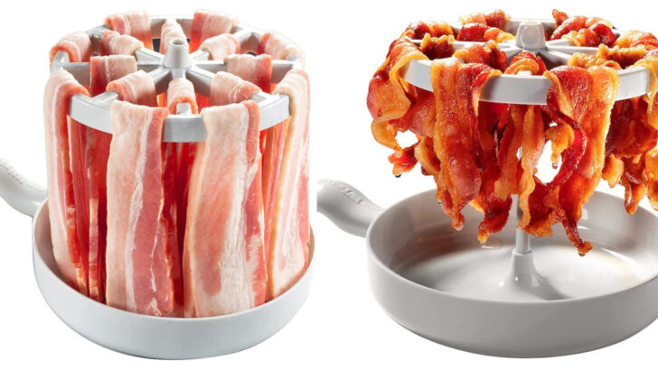 You Can Get a Microwavable Bacon Cooker That Makes a Full Pound of Crispy Bacon in Minutes