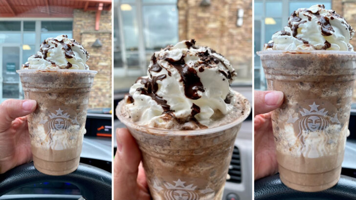 You Can Get A Peppermint Mocha Cookie Crumble Frappuccino Off The Starbucks Secret Menu And It’s Like A Winter Wonderland