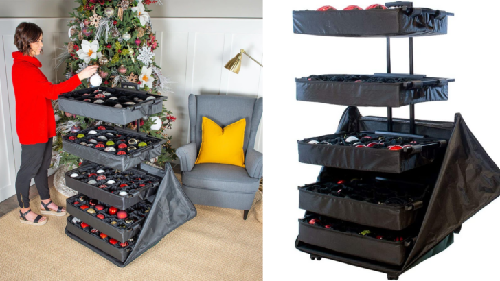 This Pop-Up Ornament Storage Might Just Be the Most Convenient Way to Store Your Christmas Ornaments