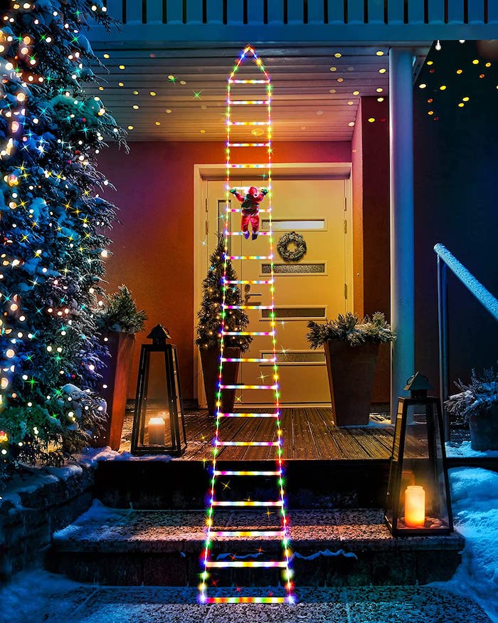 You Can Get A 10 Foot Light Up Ladder You Hang from Your House so Santa ...