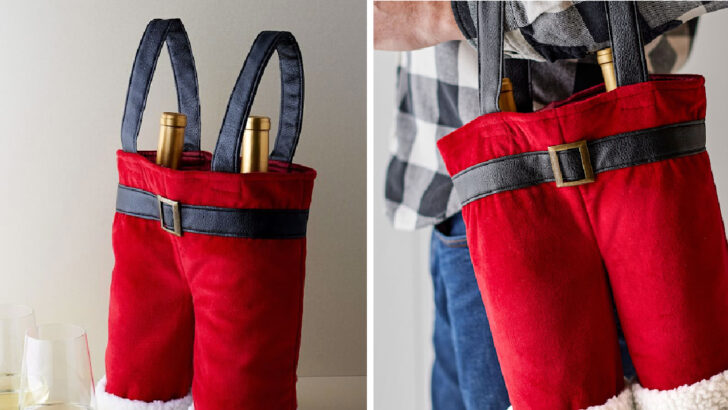 This Santa’s Pants Wine Bag Is The Perfect Thing To Usher In A Happy Holiday Season