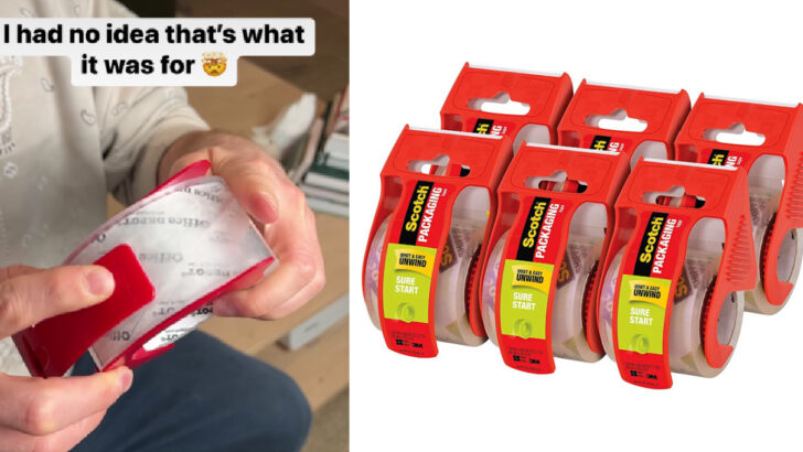 I Was Today Years Old When I Learned What The Lever On The Tape Dispenser Is For