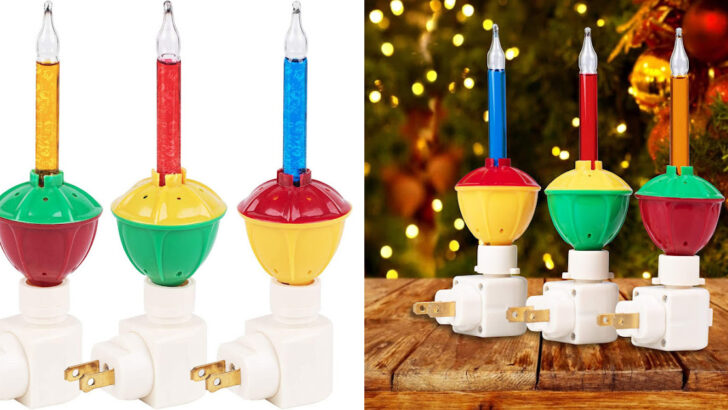 These Christmas Bubble Night Lights Are Giving Us All The Vintage Christmas Vibes