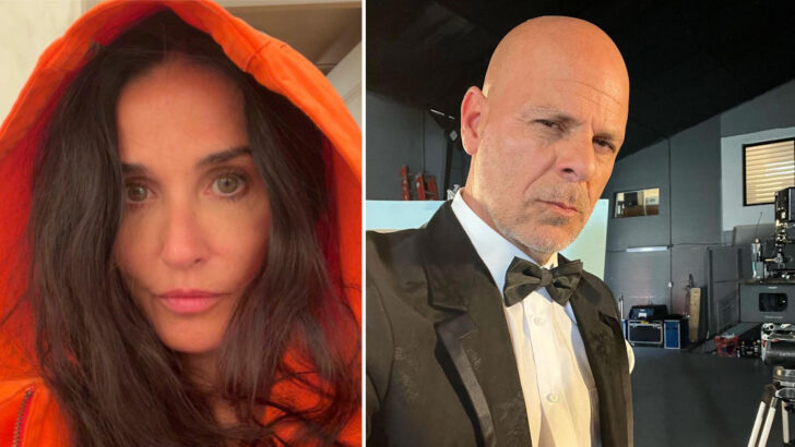 Bruce Willis And Demi Moore Are Coparenting Goals In This Christmas Family Photo