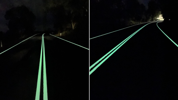 Australia Has Glow-in-the-Dark Roads So You Can See Better at Night and I Wish the U.S. Would Do the Same