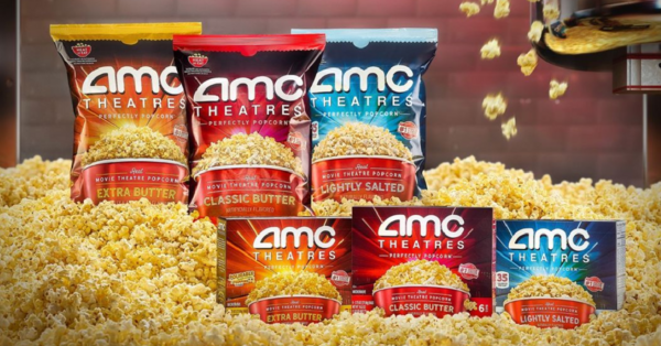 AMC Is Releasing Their Buttery Popcorn to Grocery Stores so You Can Have Movie Theatre Popcorn at Home