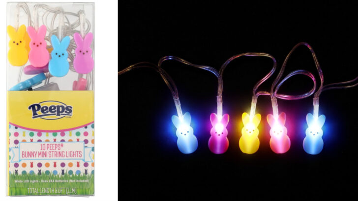 Dollar Tree is Selling Peeps Mini Bunnies String Lights for Just $1.25