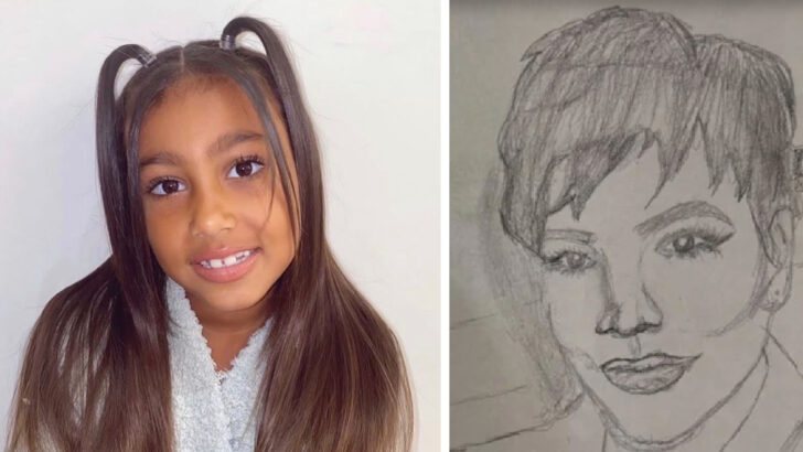 Kim Kardashian’s Daughter, North West Has Some Incredible Art Skills And You Have To See Some Of Her Portraits