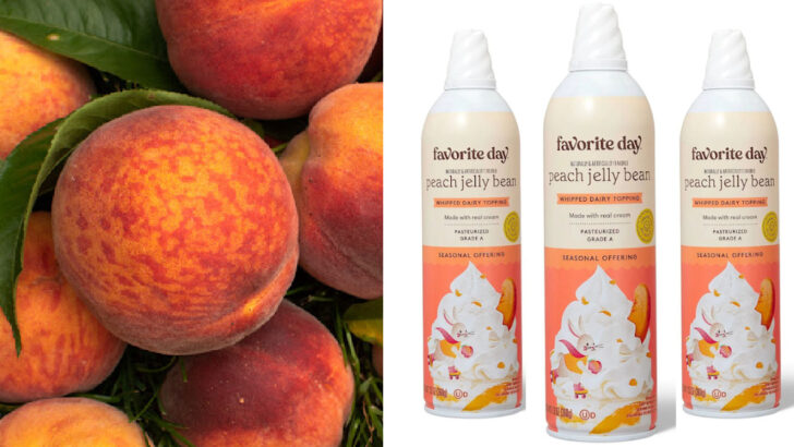 Target Has Peach Jelly Bean Whipped Dairy Topping And It Sounds Delicious