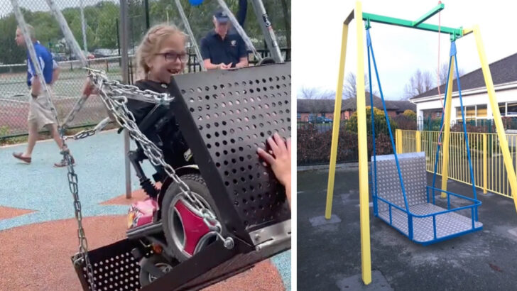 This Playground Built a Swing Specifically Designed for Kids in Wheel Chairs and It’s a Beautiful Thing
