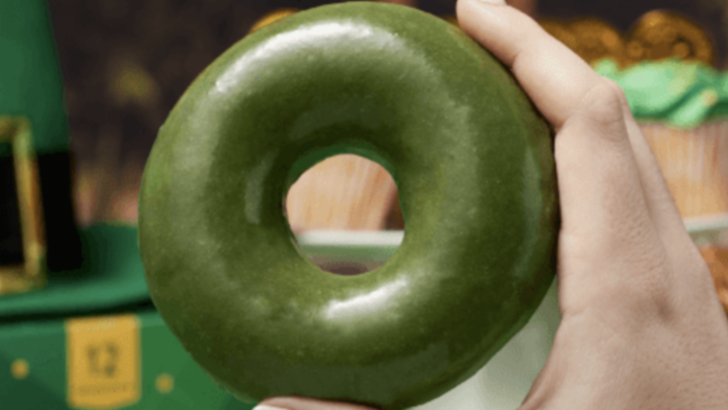 Today is Free Green Donut Day at Krispy Kreme