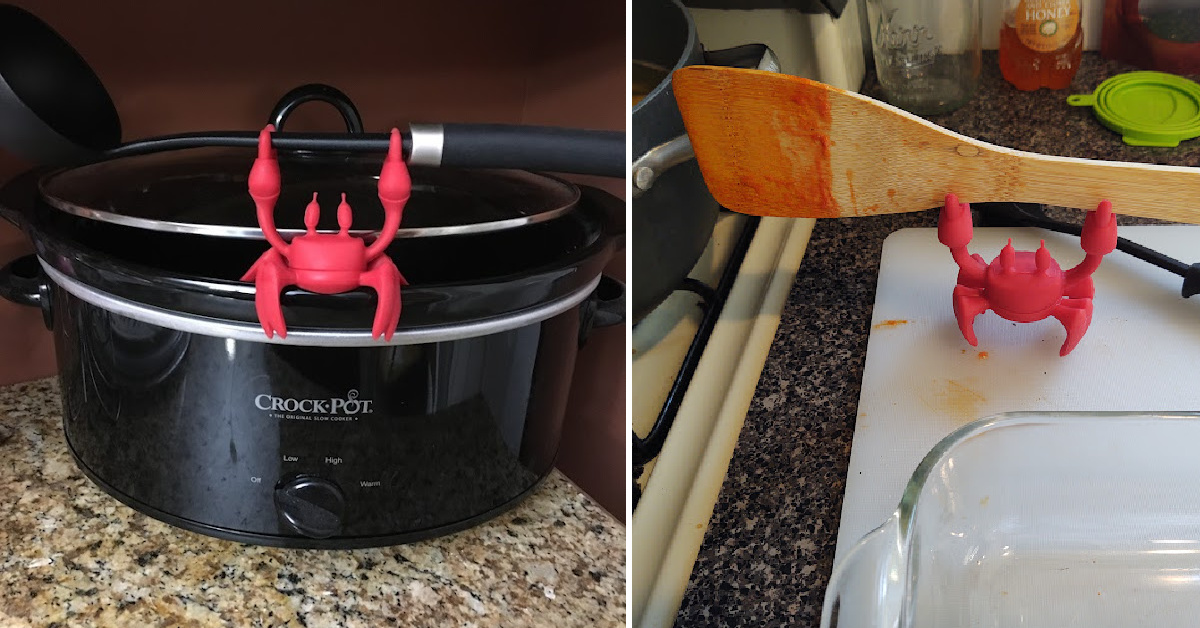 This Silicone Crab Spoon Rest Will Be The Cutest Crustacean In Your Kitchen