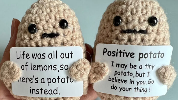 This Crocheted Positive Potato Is An Adorable Way to Motivate You