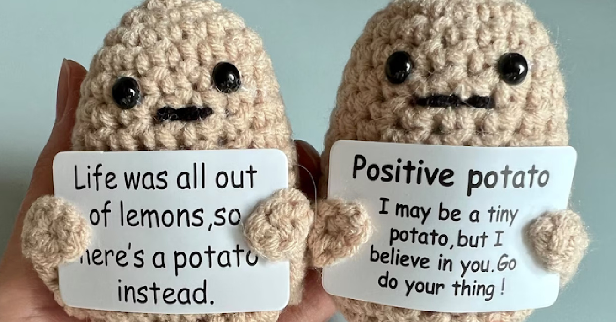 This Crocheted Positive Potato Is An Adorable Way to Motivate You