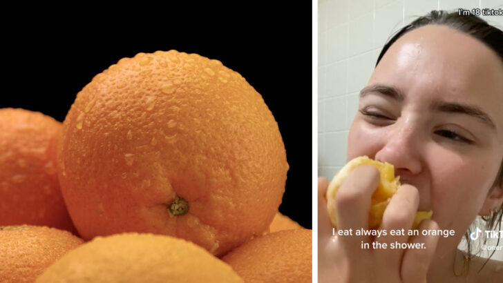 Here’s Why People Are Eating Oranges In The Shower
