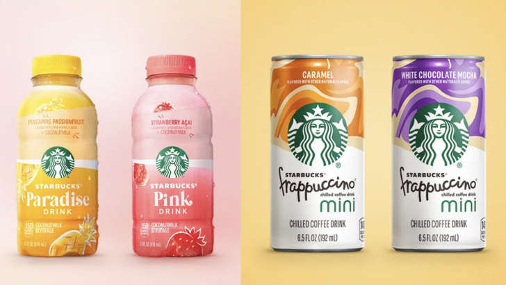 Starbucks is Releasing New Bottled Drinks In Stores Including Mini Frappuccinos and The Pink Drink