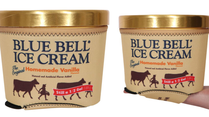 You Can Get A Koozie For Your Half-Gallon Of Blue Bell Ice Cream